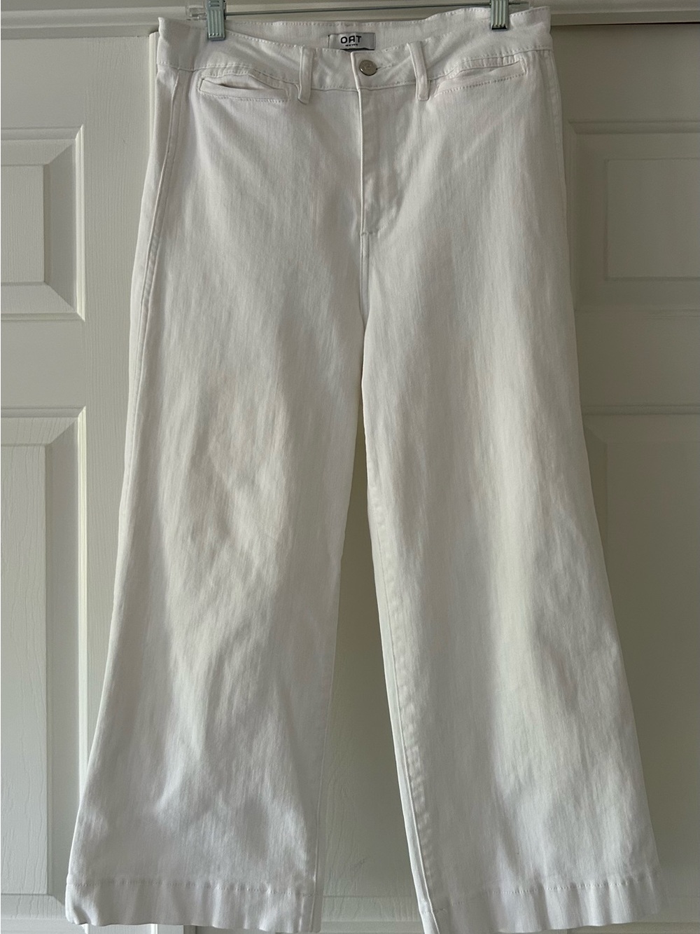 Oat New York White Wide-Leg Jeans
